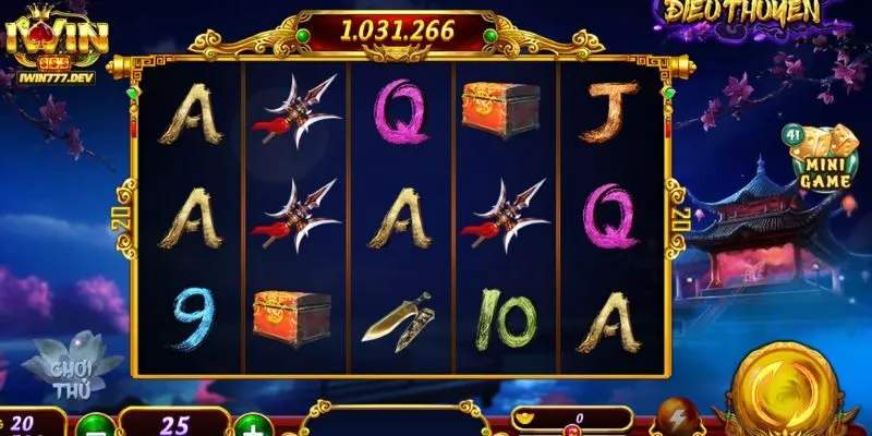 Cách Chơi Slots Điêu Thuyền Iwin - Trải Nghiệm Đầy Kịch Tính 2 Giới thiệu về slots Điêu Thuyền tại iWin