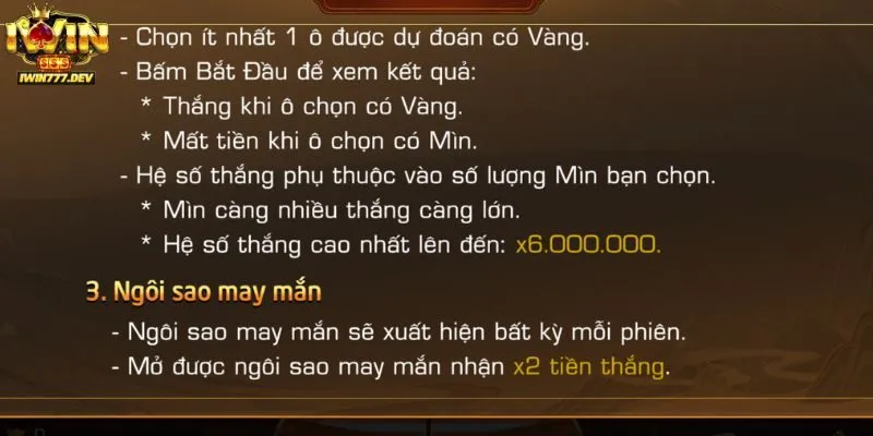 Game Đào Vàng iWin Cách Chơi Đơn Giản Cho Người Mới 4 Hướng dẫn tham gia chơi đào vàng iWin cho người mới