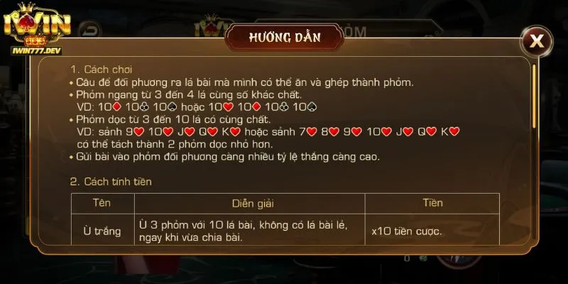 Game Phỏm Iwin – Những Lưu Ý Quan Trọng Khi Tham Gia Chơi 2 Giới thiệu thông tin về Game bài phỏm Iwin