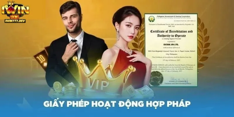 Giấy phép iWin 2 Các giấy phép Iwin hiện đang nắm giữ