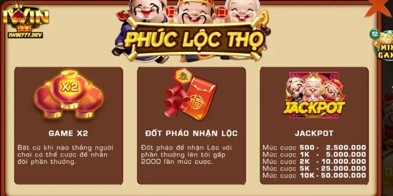 Hướng Dẫn Mẹo Chơi Slots Phúc Lộc Thọ Iwin Thắng Đậm 100% 3 Quy tắc chơi Phúc Lộc Thọ tại iWin